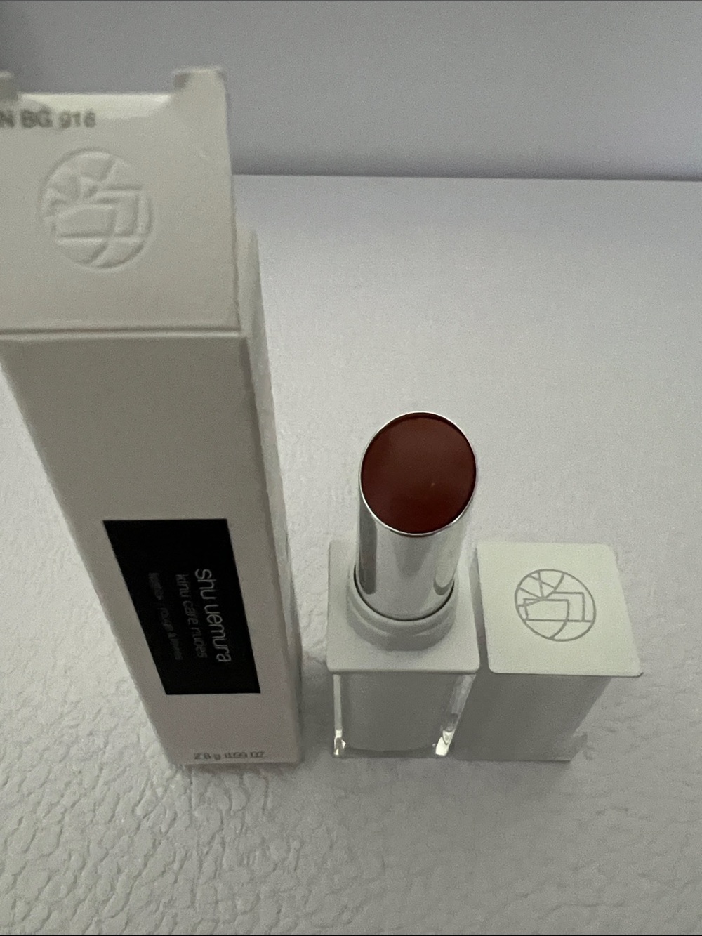 Shu Uemura kinu care nudes lipstick in BG916 Wild Card